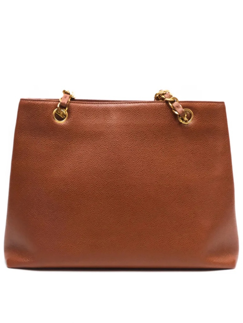 Chanel Vintage Tote Caramel Caviar 24K Gold Hardware - Picture 5 of 17